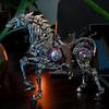 3D Metal Puzzle for Adults, Steampunk Mechanical Horse DIY Assembly Sculpture with Movable Joints, Collectible Desk Art Display Gifts for Fathers Day(1500+PCS) view 4