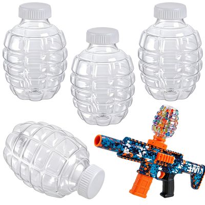 4Pcs Plastic Hopper Gel Bead Subpackage Bottle, Gel Blaster Accessories