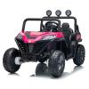 24V Ride on Car, 2 Seat Off-Road UTV Ride on Toys for Big Kids Aged 3-8, 4WD Electric Car, 4X100W Powerful Motors, Max 5MPH, w/Remote Control, Shock Absorbers, Bluetooth, Music, Led Light (Pink) view 1