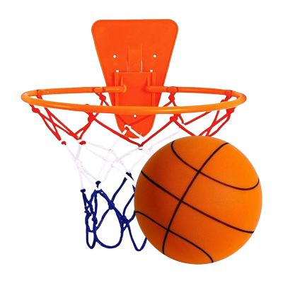 Basketball Toy - Silent Indoor Practice Ball, Noise Free Dribble Training Equipment with Soft Foam Build Bounce Control Design, Quiet Play Skill Development Function, Ideal for Home Gym Apartment Wall