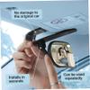Baby Car Seat Mirror for Rear Facing with Wide-View HD Glass Easy Clip-On Backseat Mirror to Observe Rear-Facing Infant Safely Black view 2