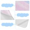 Blue-Pink Gradient Cooling Baby Washable Mattress 28" x 52" Absorbent Crib Padding for Sides for Kids, Adult view 4