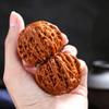 Natural Chinese Wenwan Walnuts, with Cleaning Brush and Gift Box - Hand Therapy Stress Relief Meditation Balls, Gift for Fathers and Collectors1 Set view 2