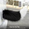 ToysCentral Basics Remote Control Electric Car Tail Rechargeable Cute Fuzzy Wagging Moving Tail Easy Install for Auto Trunk Charm Cosplay Accessory (Black White) view 2