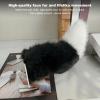 ToysCentral Basics Remote Control Electric Car Tail Rechargeable Cute Fuzzy Wagging Moving Tail Easy Install for Auto Trunk Charm Cosplay Accessory (Black White) view 4
