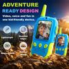 Video Walkie Talkie Toys for Age 3 4 5 6 7 8 9 10 11 12 Boys, 2 Pack Rechargeable Walkie Talkies with Screen, Christmas Birthday Gifts for Boys Kids Outdoor Camping (Blue) view 3