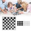 International Checkers Set 2Set Plastic Film Checkerboard Travel Board Games Set for Parties Outdoor Camping Light Weight view 2