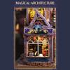 Xenotrix 3D Wooden Magic Castle Puzzle, DIY Miniature Fairy Tale Street Model Kit House Building Model, Creative Handcrafted Desk Deco for Home (300+PCS/Dust Cover Included) view 3