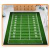 Sports Field Area Rug,Race Track Football Basketball Grass Kids Playmat Fun Carpet with Anti Skid Rubber Backing Washable Colorfast Children's Bedroom Living Room Nursery Classroom(Color 6,3x4ft) view 2