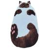 Kronabelle Cat Envelope Sleeping Bag, Adorable Winter Adult Plush Sleeping Bag, White and Brown view 1