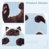 Kronabelle Cat Envelope Sleeping Bag, Adorable Winter Adult Plush Sleeping Bag, White and Brown view 2