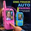 Video Walkie Talkies for Kids, Handheld 2 Pack Rechargeable Kids Video Walkies Talkies, Outdoor Toys for Age 3-12 Year Old Girls Boys, Christmas Birthday Gifts for Kids (Blue & Pink) view 2