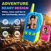 Video Walkie Talkies for Kids, Handheld 2 Pack Rechargeable Kids Video Walkies Talkies, Outdoor Toys for Age 3-12 Year Old Girls Boys, Christmas Birthday Gifts for Kids (Blue & Pink) view 3
