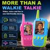 Video Walkie Talkies for Kids, Handheld 2 Pack Rechargeable Kids Video Walkies Talkies, Outdoor Toys for Age 3-12 Year Old Girls Boys, Christmas Birthday Gifts for Kids (Blue & Pink) view 4