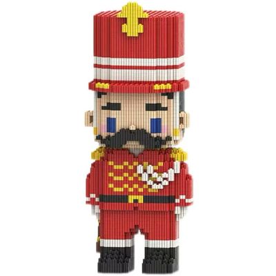 Athynora 32cm Nutcracker Royal Guard Micro Bricks Model, 4500PCS Adult Collectible Building Kit, Christmas Decor & Stress Relief Craft Set (HT004)