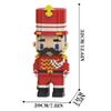 Athynora 32cm Nutcracker Royal Guard Micro Bricks Model, 4500PCS Adult Collectible Building Kit, Christmas Decor & Stress Relief Craft Set (HT004) view 2