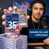 100ct Magnetic Card Holder - 35pt Hard Cases for Trading Cards, Premium UV Protection Hard Plastic Card Protector, Fits Standard 2.5"X 3.5" Sports, Baseball, Football Cards, Display & Storage view 2