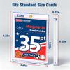 100ct Magnetic Card Holder - 35pt Hard Cases for Trading Cards, Premium UV Protection Hard Plastic Card Protector, Fits Standard 2.5"X 3.5" Sports, Baseball, Football Cards, Display & Storage view 4