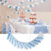 2sets 5.1M Cotton Fabric Bunting 24 Pennant Flags Wedding Party Decor Banner Home Baby Shower Carnival Garland(NO052) view 2