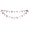 2sets 5.1M Cotton Fabric Bunting 24 Pennant Flags Wedding Party Decor Banner Home Baby Shower Carnival Garland(NO052) view 3