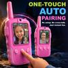 Video Walkie Talkies for Kids, 2 Pack Rechargeable Walkie Talkies with Screen, Outdoor Toy for 3-12 Year Old Girl, Christmas Birthday Gifts for Girls (Pink) view 2