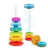 PracticeJQDEN Montessori Toys for 1 Year Old, Spinning Stacker view 1
