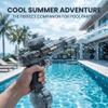 2026 Electric Water Gun, Automatic Rechargeable Water Blaster with LED Light, Long Range Water Shooter for Pool, Beach, Backyard, Outdoor Summer Activities (Blue) view 2