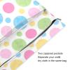 Gkseojer Multicolor Polka Dot Wet Bags Set of 2 Pcs Reusable Wet Dry Bags for Diaper Swimsuit Fitness view 3