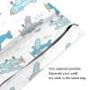 Gkseojer Light Blue Airplanes Wet Bags Set of 2 Pcs Reusable Wet Dry Bags for Diaper Swimsuit Fitness view 3