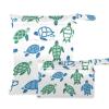 Gkseojer Sea Turtle Seamless Wet Bags Set of 2 Pcs Reusable Wet Dry Bags for Diaper Swimsuit Fitness view 1