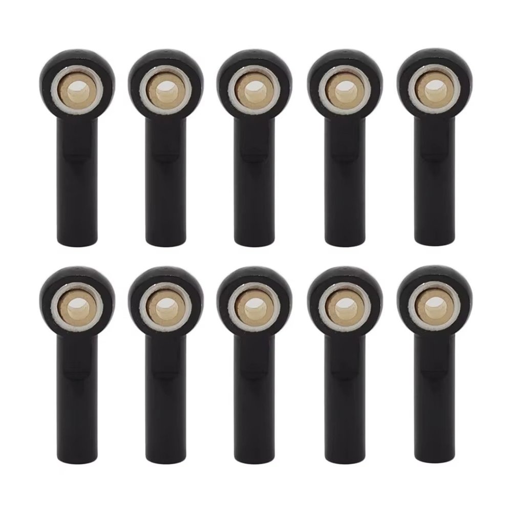 RC Car Assortment for Axial for SCX10 II D90 D110 for Tamiya CC01 M3 Metal Connecting Rod Tie End Ball Joint 1/10 rc Car Parts(Black)