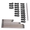Alomejor RC Metal Link Tie Rod Pull Rod, Stainless Steel Upgrade Kit for 1/10 RC Car, with Ball End Set for Improved Durability and Stability view 2