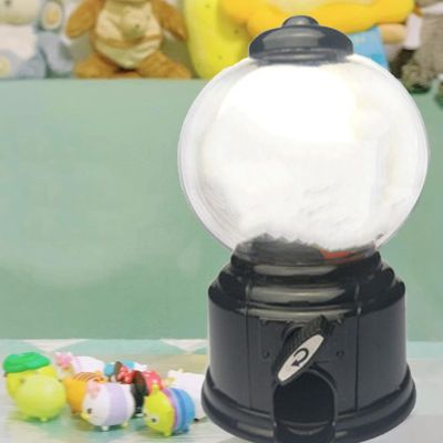 Fdit Kids Gumball Machine Bank Mini Candy Dispenser Toy Spiral Gumball Bank Replaceable Candy Dispenser for Chocolates Sweets Improve Hands On Ability Hand Eye Coordination Durable (Black)