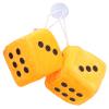 Aumotop 12pcs Cute Fashionable Hanging Dice Decorative Fuzzy Plush Dice for Mirror and Bag | Playful Appearance for Cars and Vehicles | Soft Pleuche Sponge Material view 2