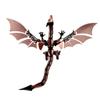 Dummy 13 Dragon Action Figure, Custom Color Wings & Body with Black Frame, Fully Articulated Design - 13" Long with 14" Wingspan (Small) (Sparkle Green) view 3