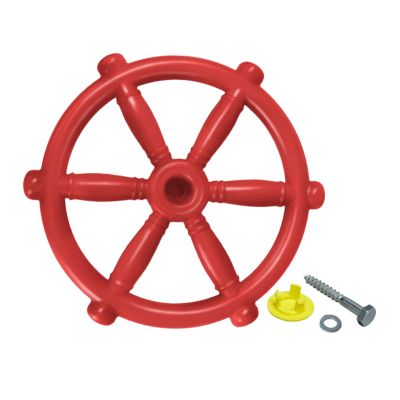 Bffcnl Pirate Ship Steering Wheel Toy, Children's Steering Wheel Toy, Imaginative Cosplay Playground Accessory for Park, Playhouse, Outdoor, red