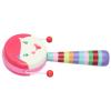 Aumotop Portable Cartoon Rattle Toy Drum Hand Instrument Music Toy for Kids, Maple + Polyester Drum Skin view 2