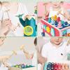 Solinder 100pcs Mini Wooden Hammers for Chocolate Portable Breakable Heart Hammer Small Wooden Mallet for Kids, Durable Birch Material, Improve Hand Eye Coordination Party Games and Crafts view 2