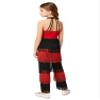 Agoky Kids Girls Fringed Tassels Retro 1950s Costume Halter Neck Sleeveless 70s Hippie Star Dancewear Red 16 Years view 2