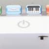 Aumotop Clear Sound Quality Baby Mobile Phone Toy Portable Size Cell Phone Play Toy for Long Travel Safe Plastic (White) view 2