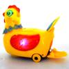 Aumotop Colorful Light Hen Walking Toy with Electric Universal Wheels Early Educational Toy for Kids Yellow Plastic (Laying hens) view 2