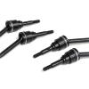 RC Cars Models Parts For Traxxas For Mini For Maxx BL-2s 107154-1 1/16 4Pcs Stainless Steel CVD Drive Shafts 102MM Accessories RC Car Upgrade Parts(Black) view 3