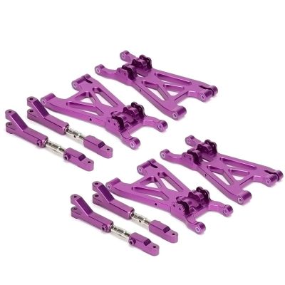 Rc Swing Arms For HPI For Savage 21 25 SS 3.5 4.6 For Flux X XL 1/8 Aluminum Front Rear Upper Lower Completed Suspension Arm 85238 RC Car Parts(Purple,8pcs)