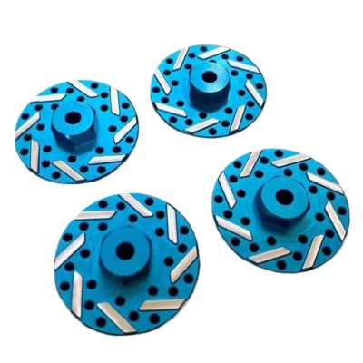 RC Cars Models Parts For Tamiya For TT01 For TT02 TT02T 1/10 Hexagonal Brake Band Coupler Set With A Diameter Of 36mm RC Upgrade Modification Parts(Azure)