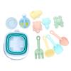 Aumotop Interactive Beach Toys Set Vibrant Foldable Sand Bucket and Shovels, Safe PP Material, for Outdoor Gatherings, 11 Pieces (Blue) view 3