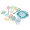Aumotop Interactive Beach Toys Set Vibrant Foldable Sand Bucket and Shovels, Safe PP Material, for Outdoor Gatherings, 11 Pieces (Blue) view 4