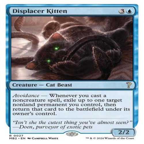 Displacer Kitten (White Border) (Mystery Booster 2)