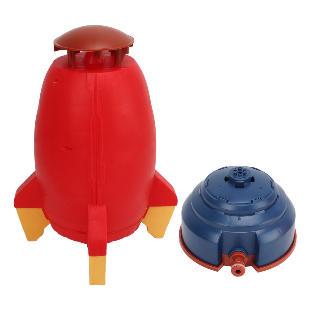 Yechiry Fly Sprinkler Water Toy, EVA Rotating Nozzle Pool, Water Sprinkler Toys with Visual Tracking Design, Ideal for Kids Play (Red)