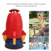 Yechiry Fly Sprinkler Water Toy, EVA Rotating Nozzle Pool, Water Sprinkler Toys with Visual Tracking Design, Ideal for Kids Play (Red) view 2