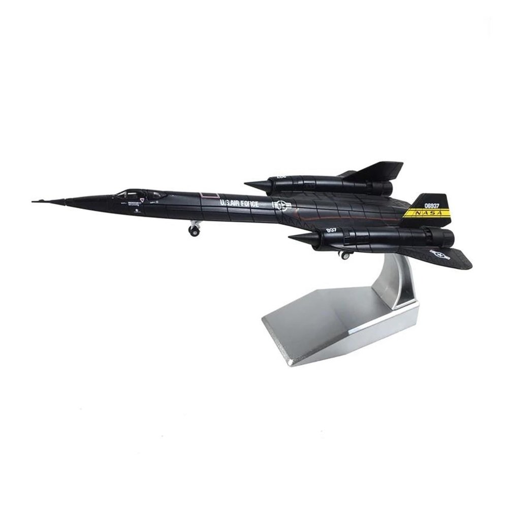 ALHROEUO Miniature Scale 1 144 for Force SR-71 Blackbird Reconnaissance Fighter Aircraft Model Military Finished Ornaments Flying Toy Game Kits